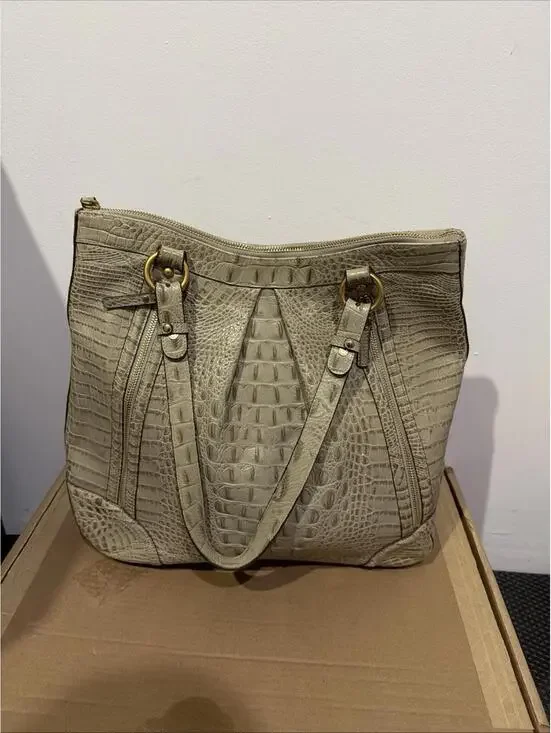 Brahmin Belinda Handbag Beige/Taupe - Picture 7 of 9